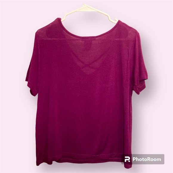 American Dream Burgundy Tee - Picture 2 of 4